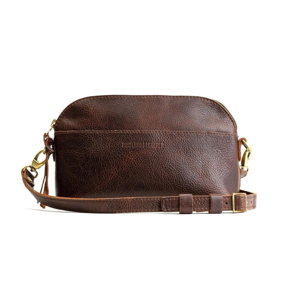 EUC Portland Leather Goods Eclipse Crossbody in Coldbrew
